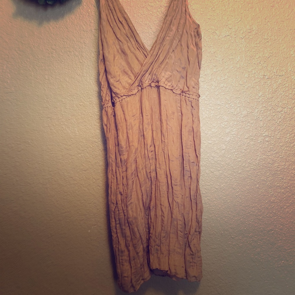 Deep V back and front cocktail dress